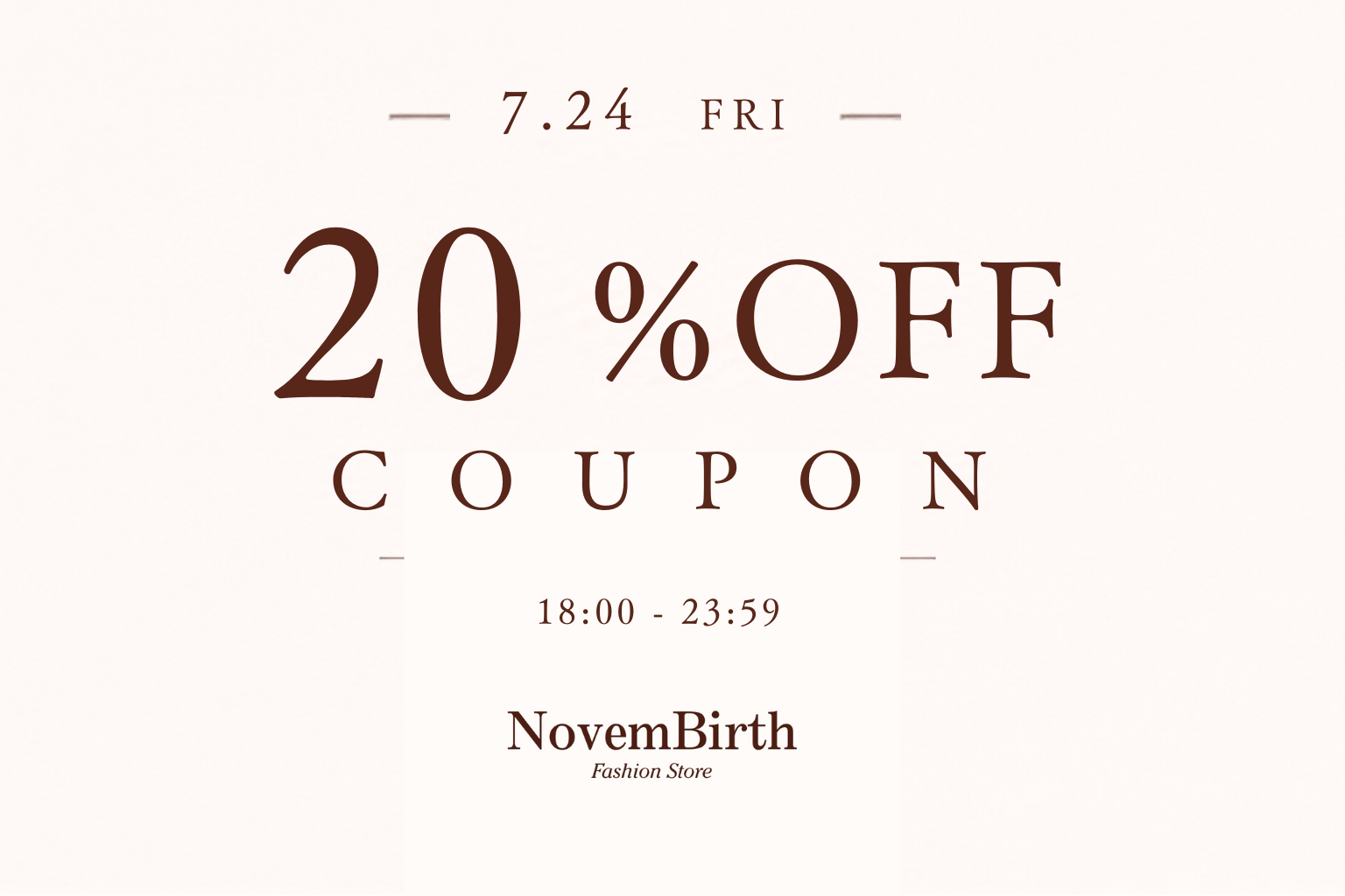 【7/24(金)限定】20%OFFクーポン🎟️✨