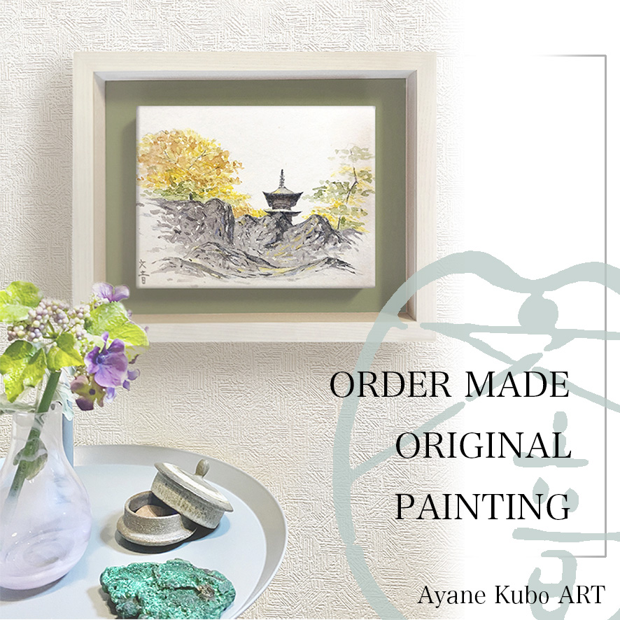 【期間限定】規格サイズのオーダーメイド絵画（Aタイプ：岩絵の具で描く）入荷しました。