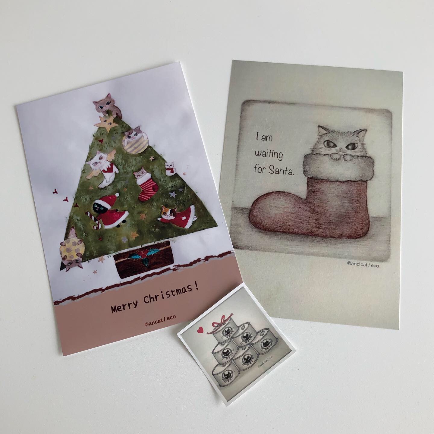 クリスマス限定ポストカードがsold outとなりました。