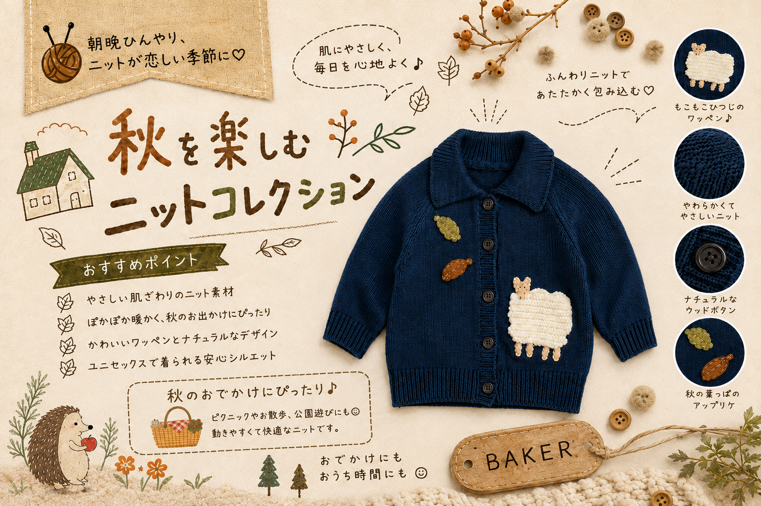 🍂早秋のニットコレクション登場! NEW ARRIVAL