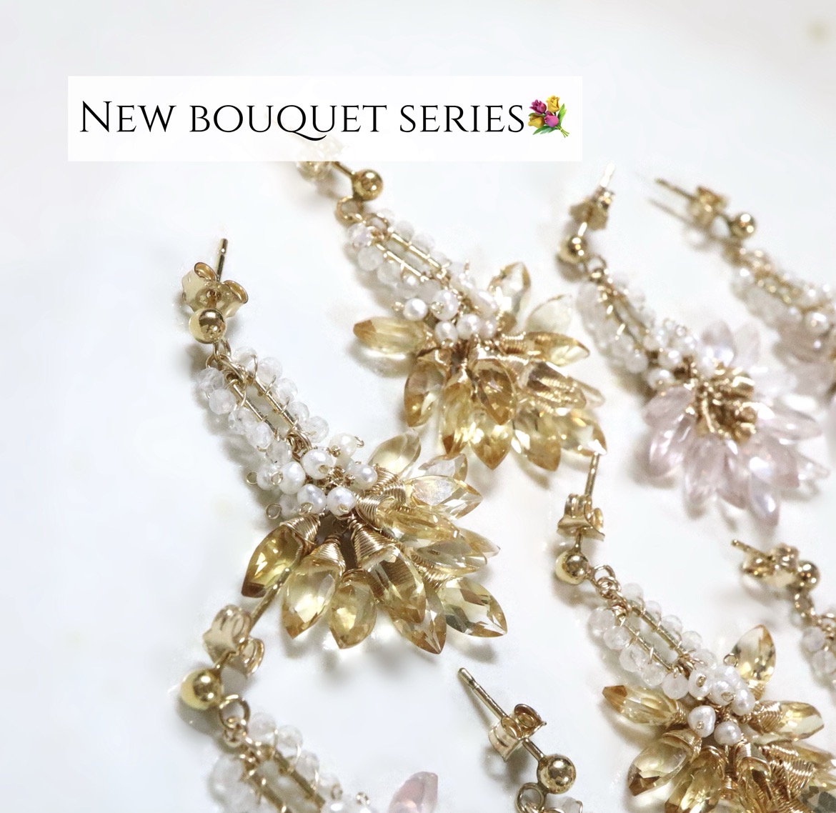 bouquet seriesにパールを使用した可憐な新作が登場♪