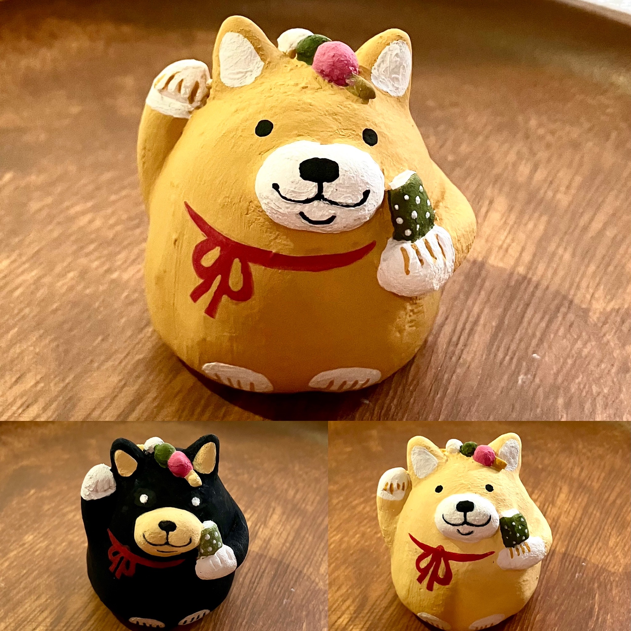お知らせ更新と新作柴犬くん張り子販売開始しました