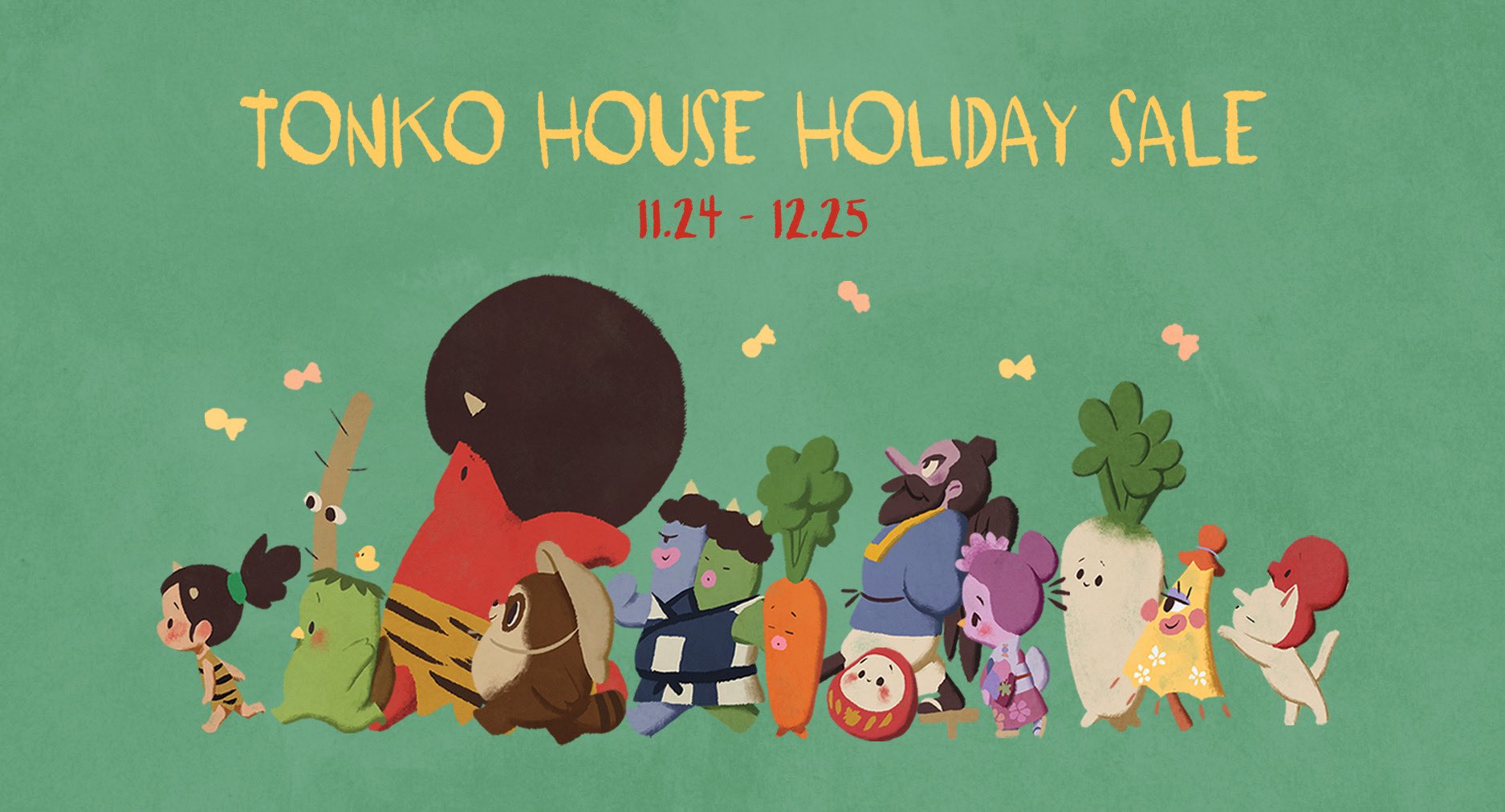 11/24〜12/25まで「TONKO HOUSE HOLIDAY SALE」開催