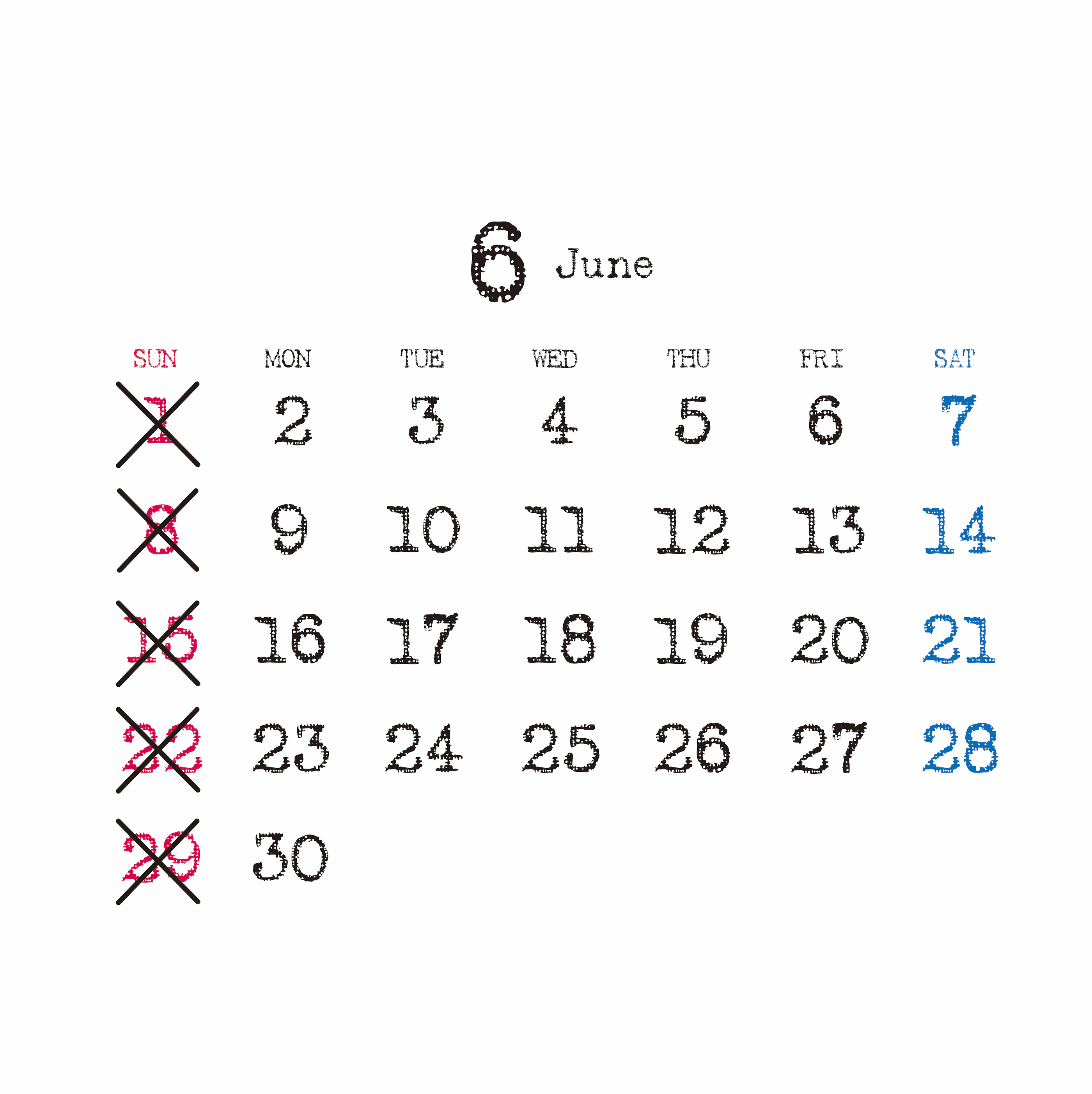 6月の予定