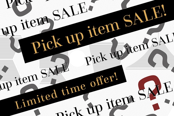 社長のきまぐれPick up item SALE！