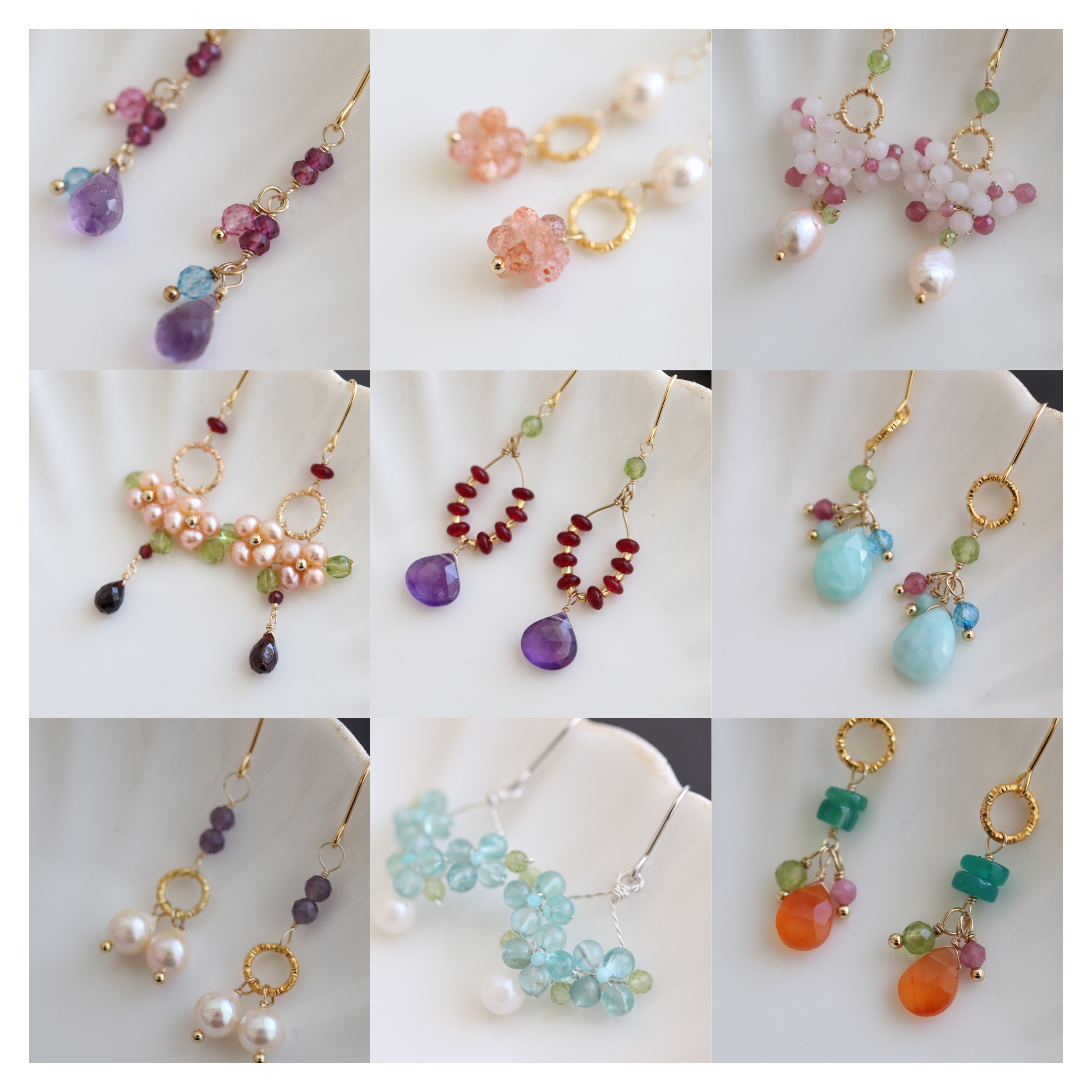 【全品50%off】天然石ピアス(イヤリングへ変更可能)