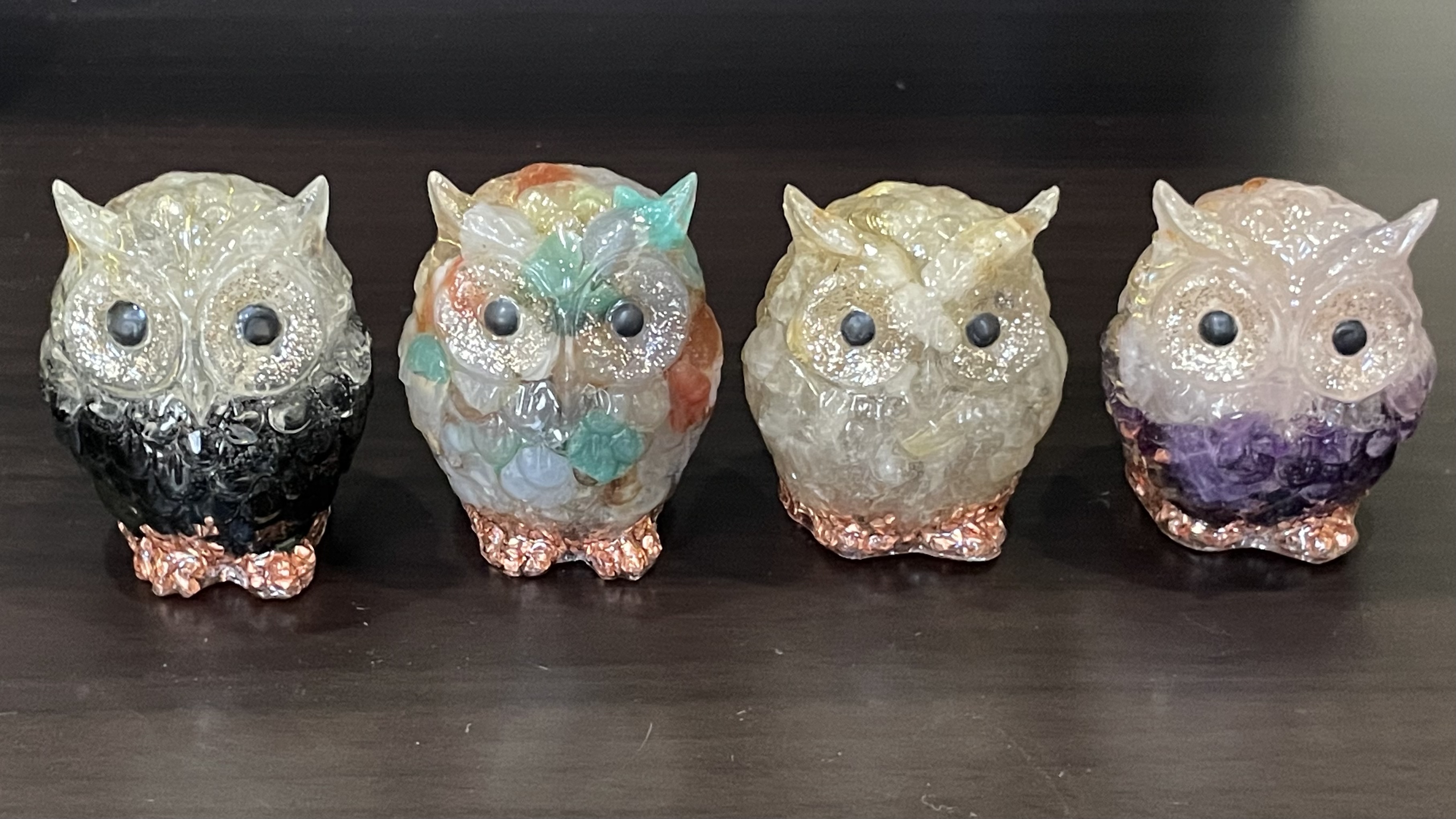 幸せを運ぶふくろうオルゴナイト★*ﾟ