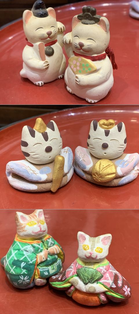明日はひな祭り。　D-plus-stockの猫雛たち。