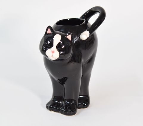 昭和レトロ　ハチワレ黒猫のペンスタンドが入荷しました。