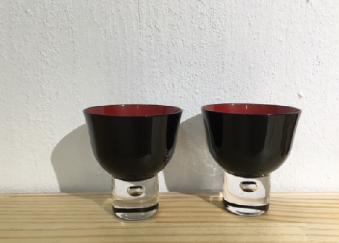 日本橋  黒江屋   漆硝子　冷酒グラス入荷しました。  