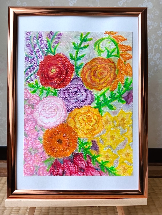 クレヨン画でアートを楽しむ