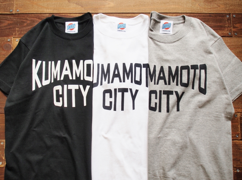 【KUMAMOTO CITY T-shirt / 熊本市内の専用スタジオでハンドプリントしています】