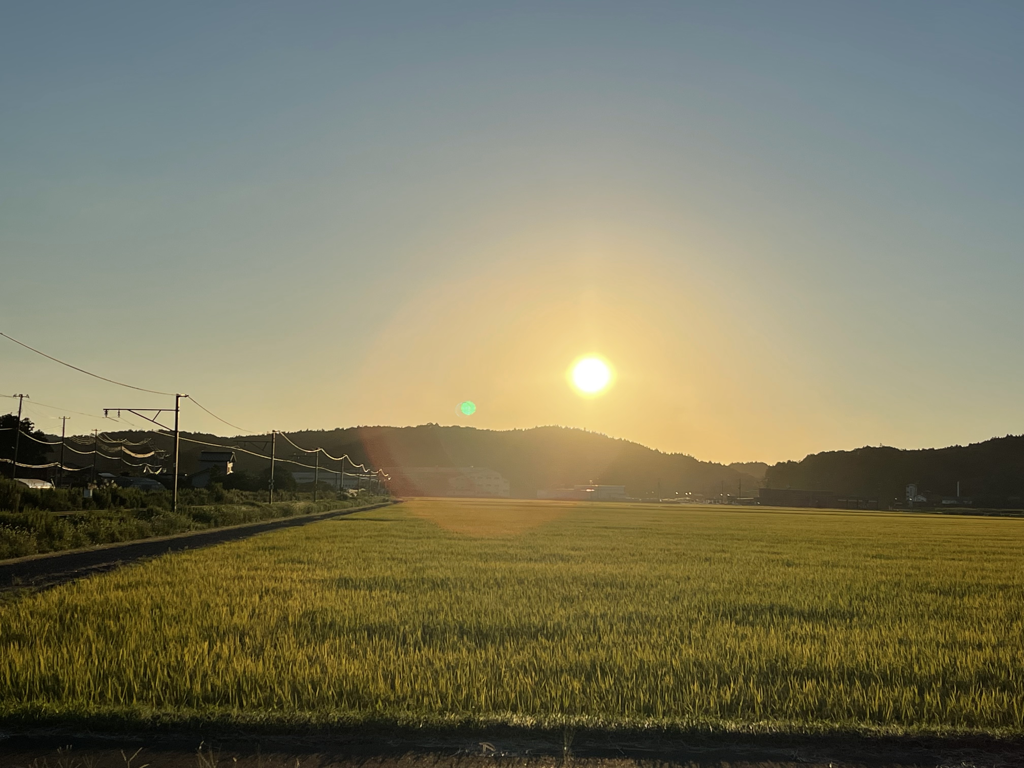月が綺麗だったり田園風景が美しい日本の秋は美しいね！