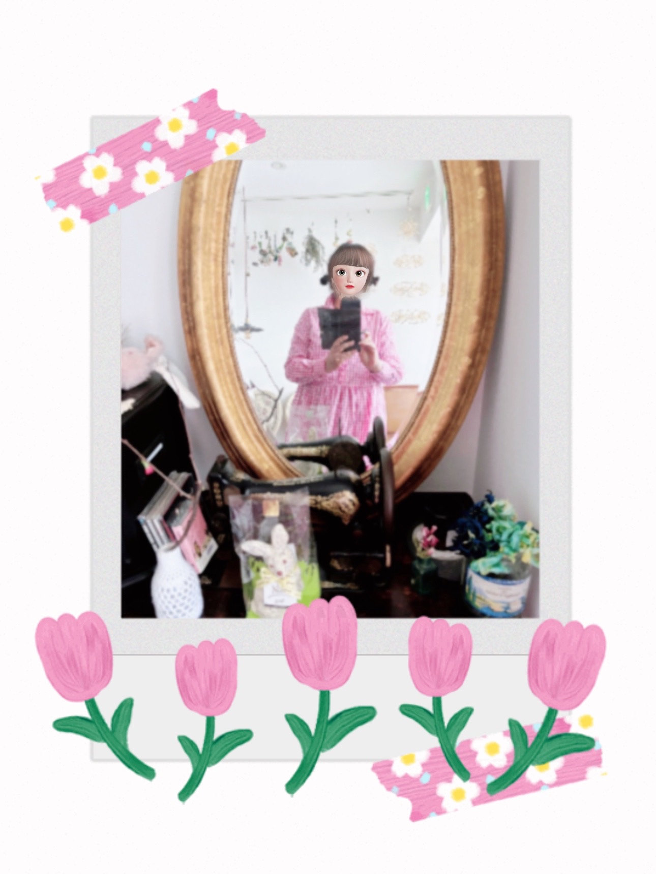 pink のギンガムチェックでイースターまでの毎日を超 HAPPYに生き生きと飛び跳ねています！！