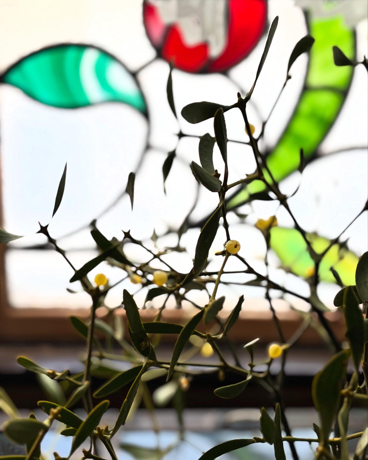 雪降る窓辺のmistletoeに胸熱！！