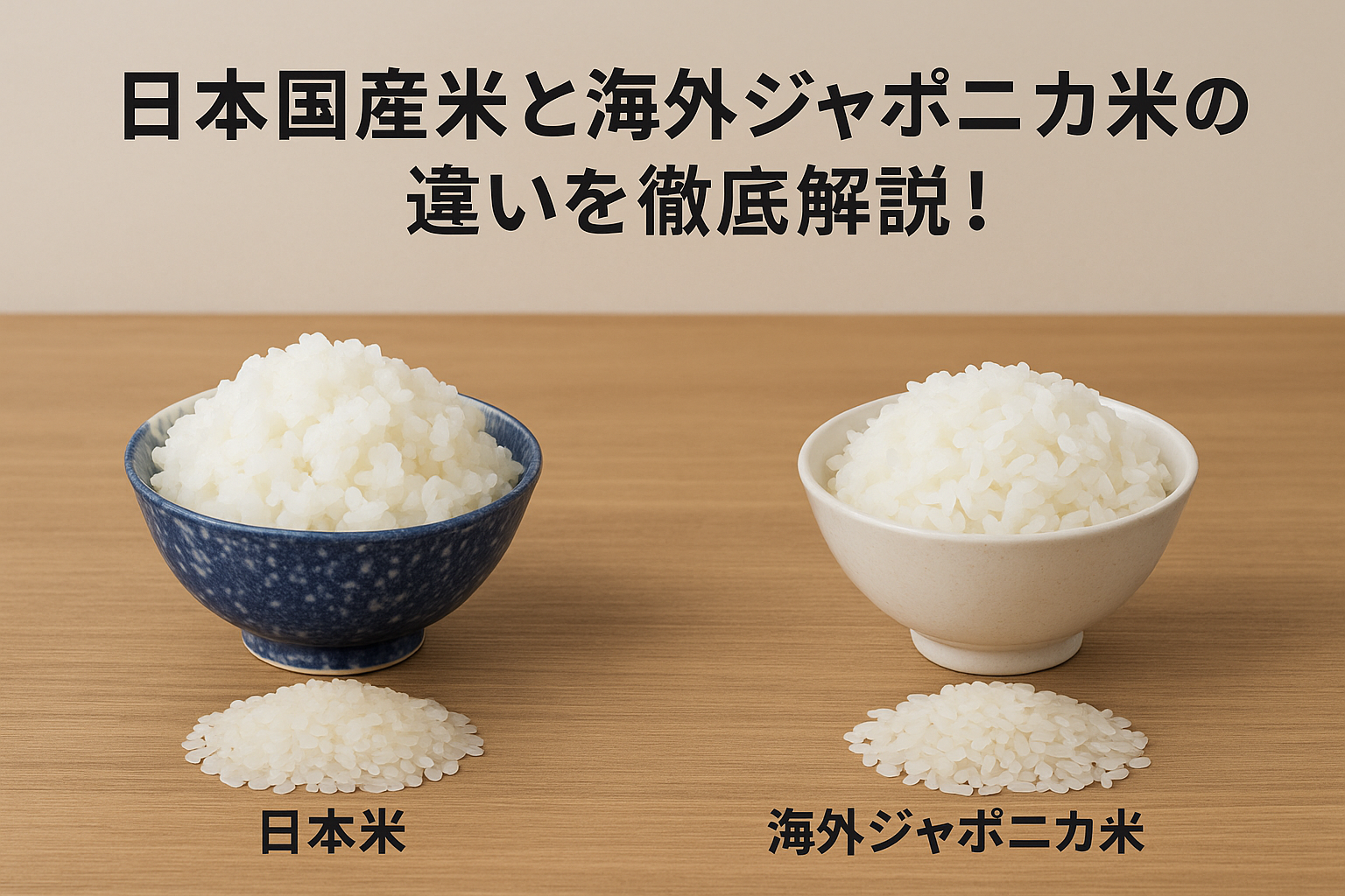 日本米と海外のお米の違いと料理ごとの活かし方