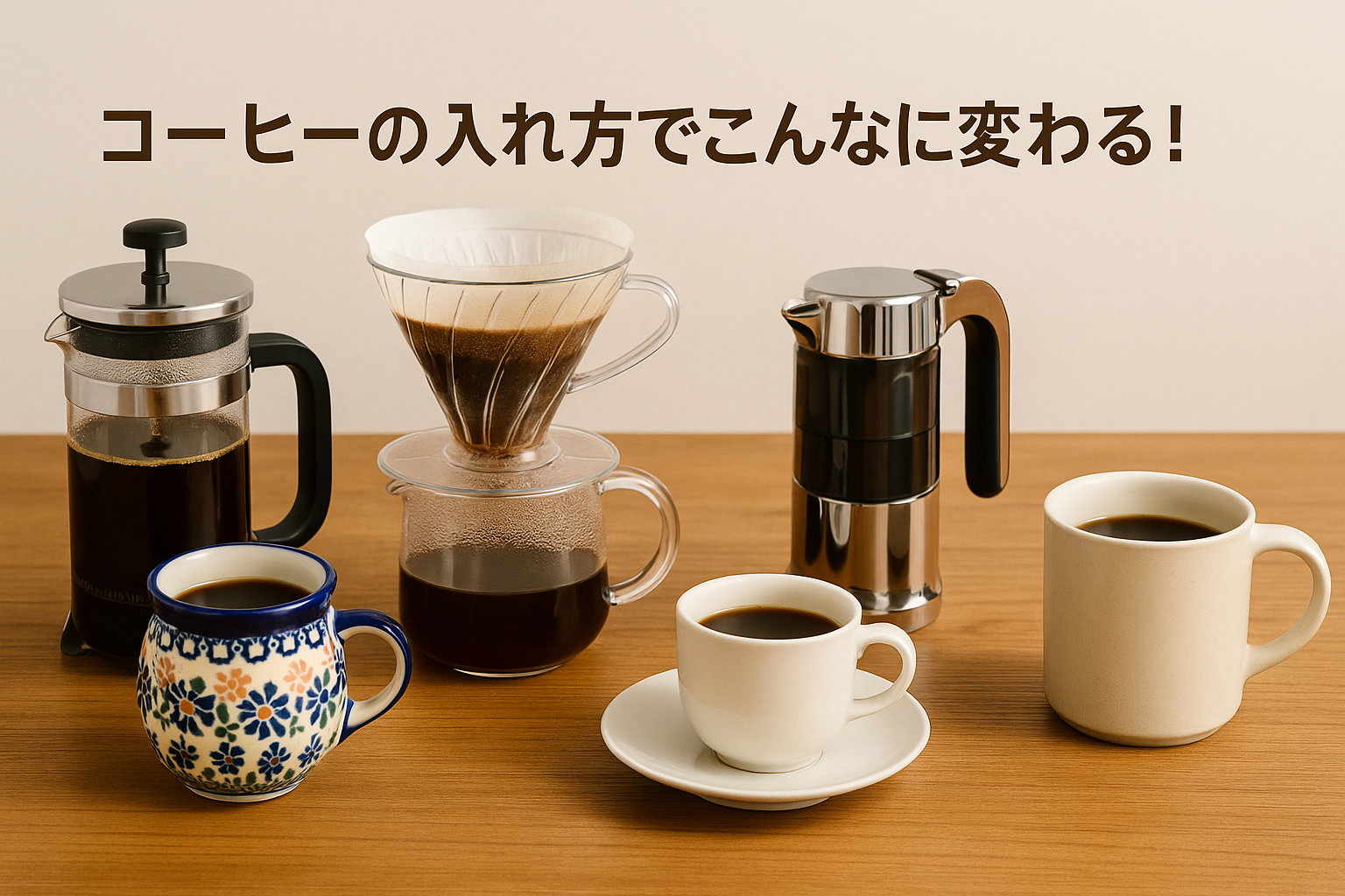 コーヒーの入れ方でこんなに変わる！各国の好み・経済性・豆の挽き方・食器との相性
