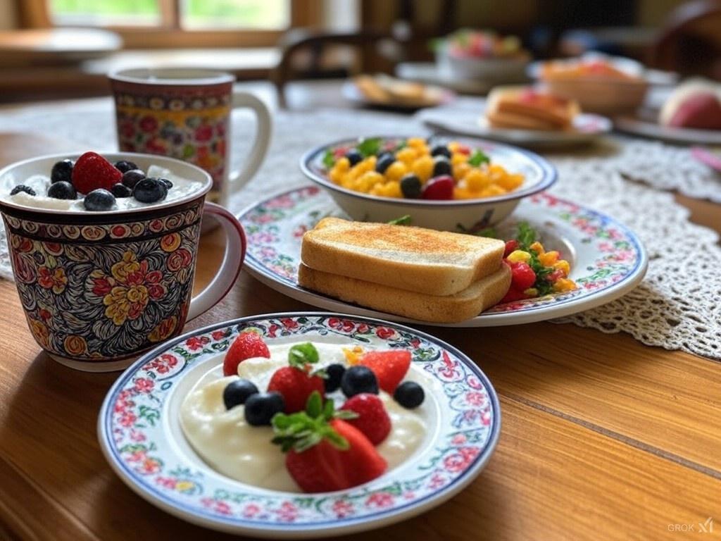 お正月明けのリフレッシュに：ポーランド食器で朝食を楽しむ