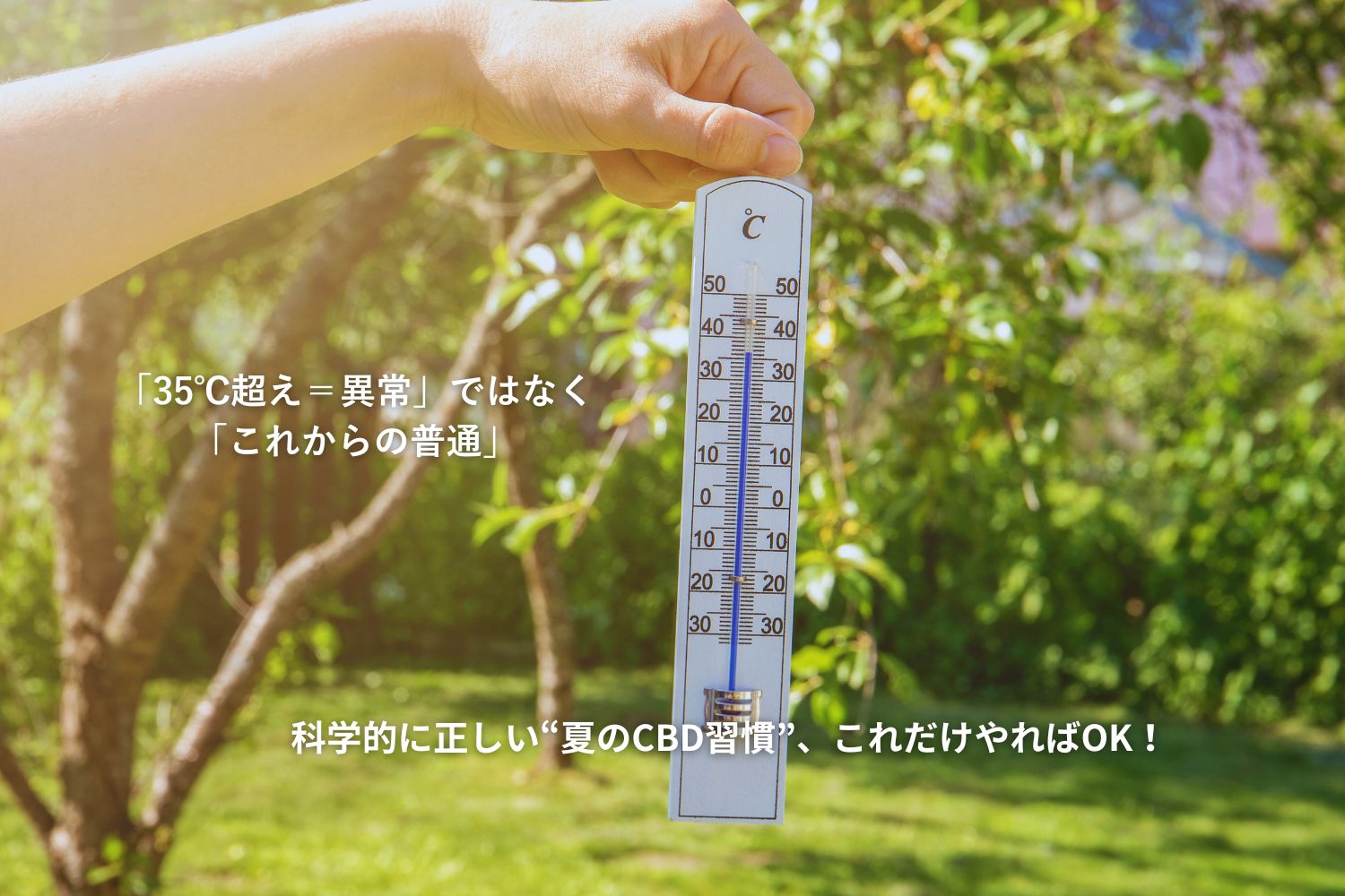 猛暑でもリラックスできる！CBDオイルで心身を整える３つの方法