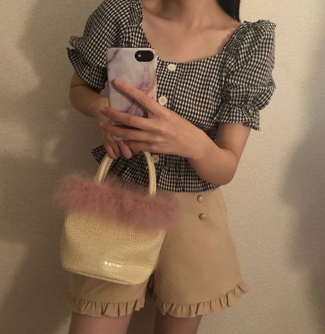 outfit / gingham mini setup
