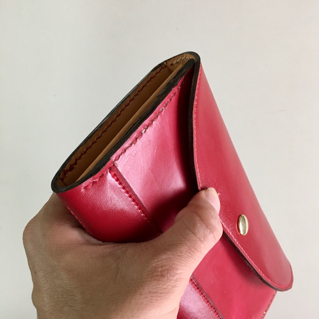 生地の劣化部分にあまり負担をかけない場合の仕上がりです。