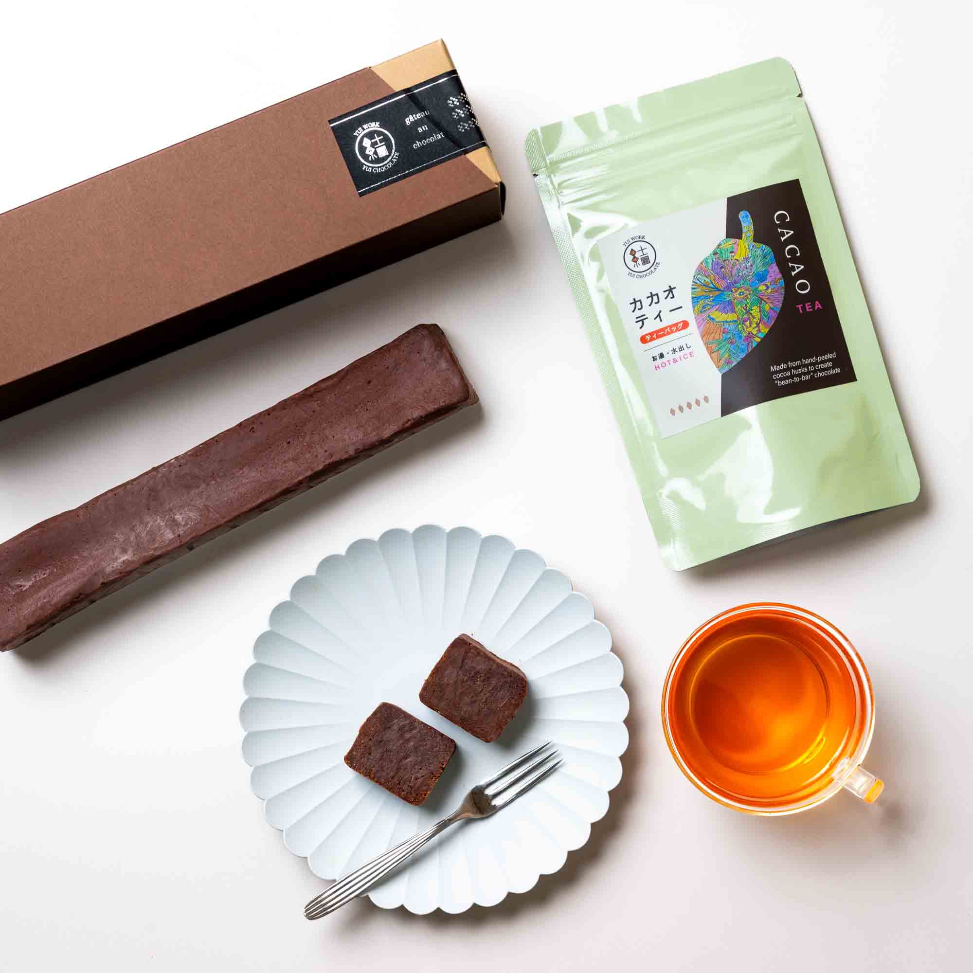 心ほどけるカカオのフルコースを。「とろける生ガトーショコラ＆香るカカオティーセット」