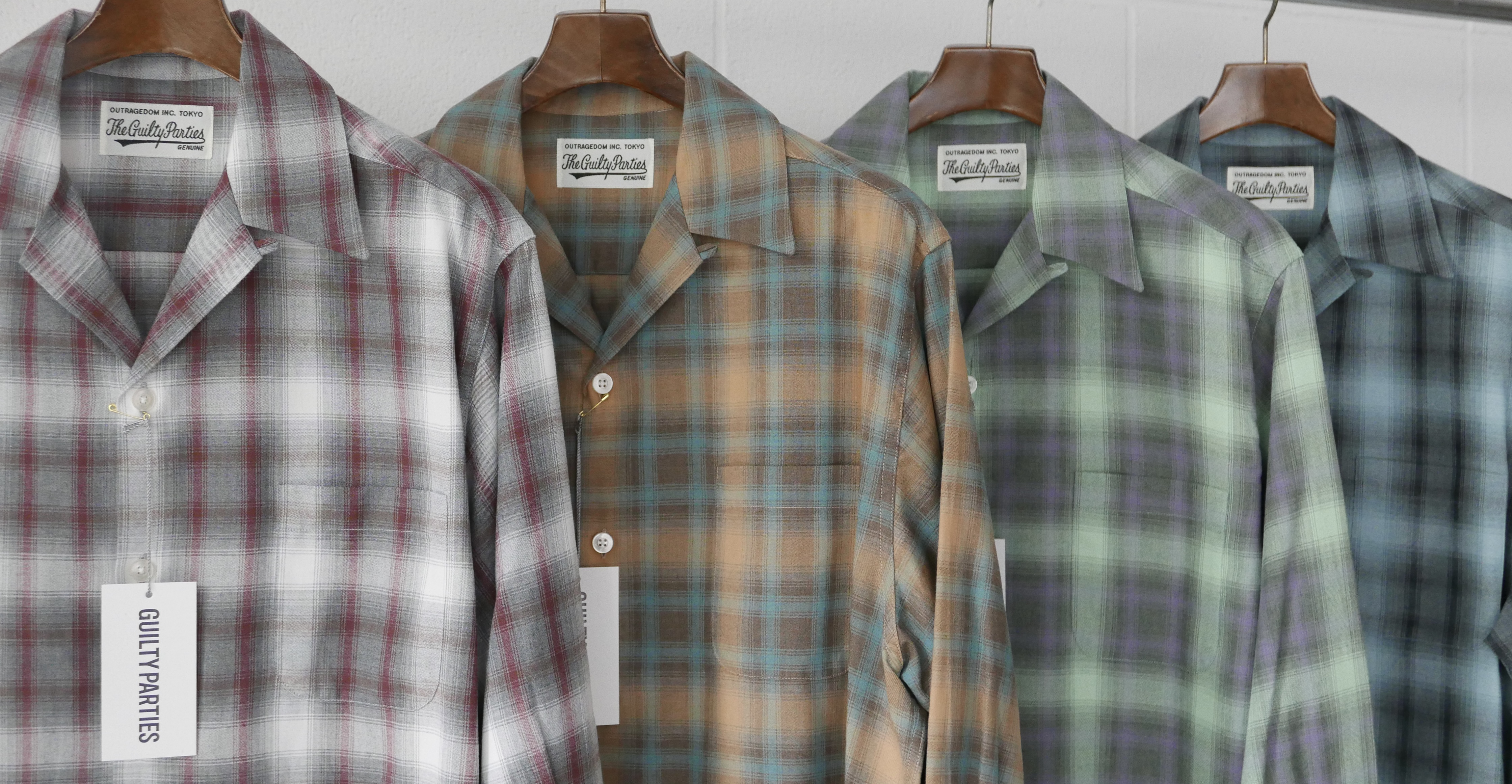 WACKOMARIA OMBRE CHECK SHIRT