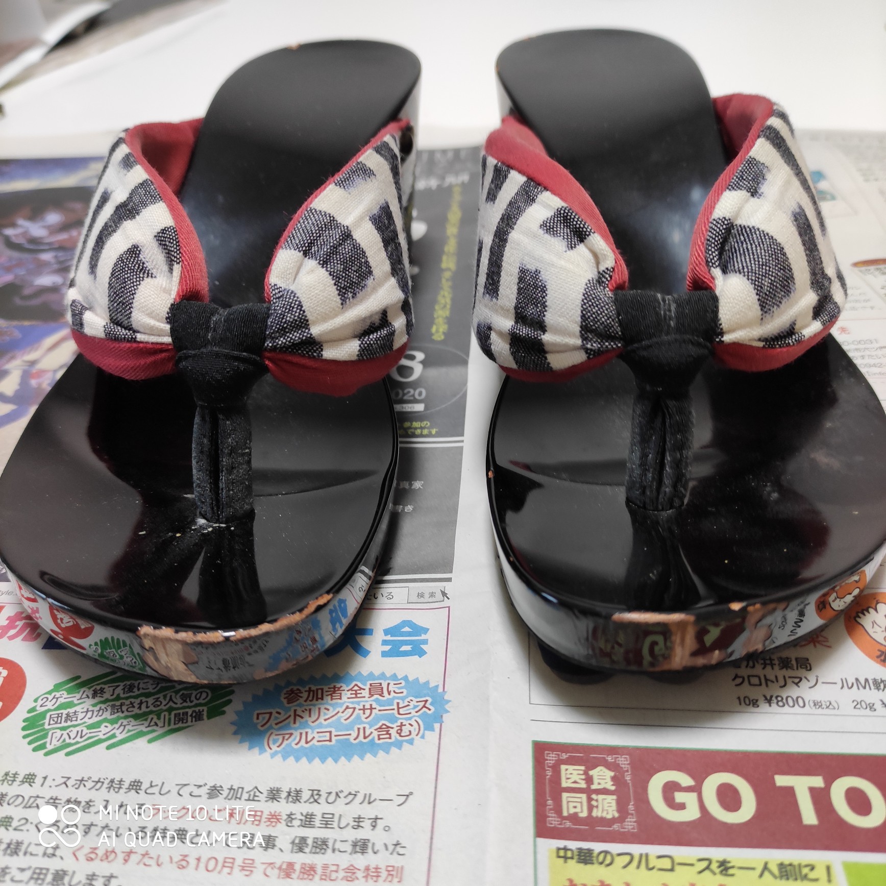下駄ミュールお直し出来上がりました