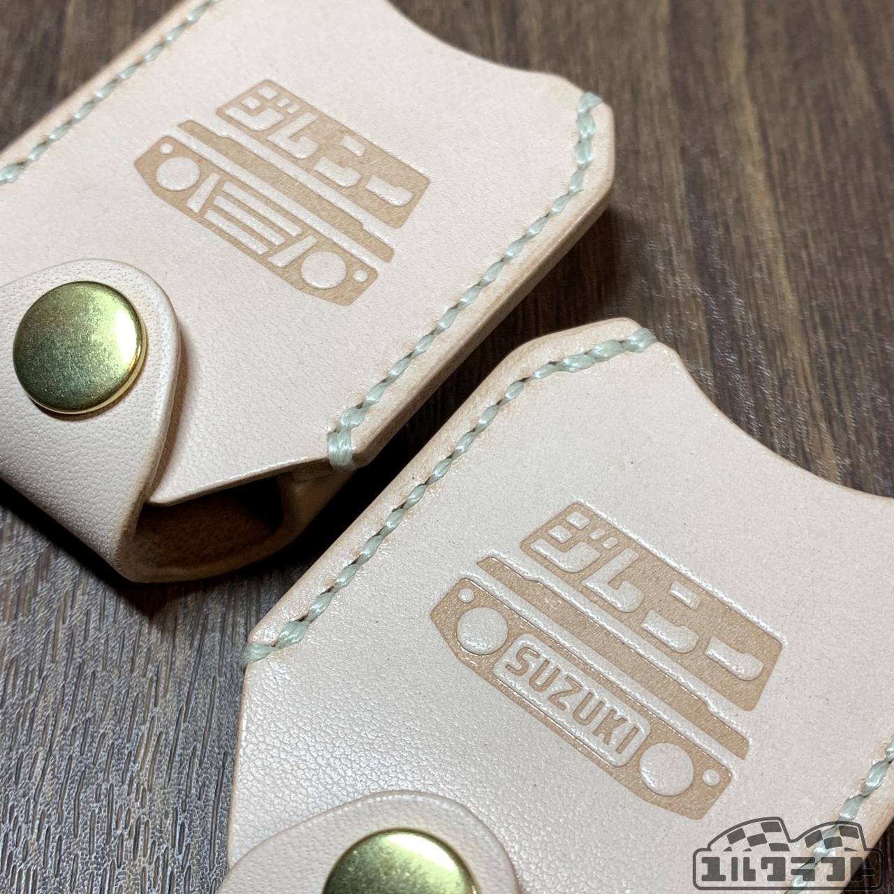 JB64JB74ジムニースマートキーケースナチュラルに2種類の刻印デザインを追加いたしました。