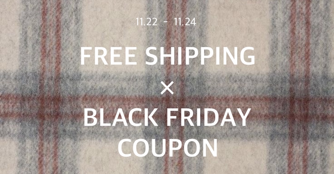 BLACK FRIDAY 20%OFF × FREE SHIPPING