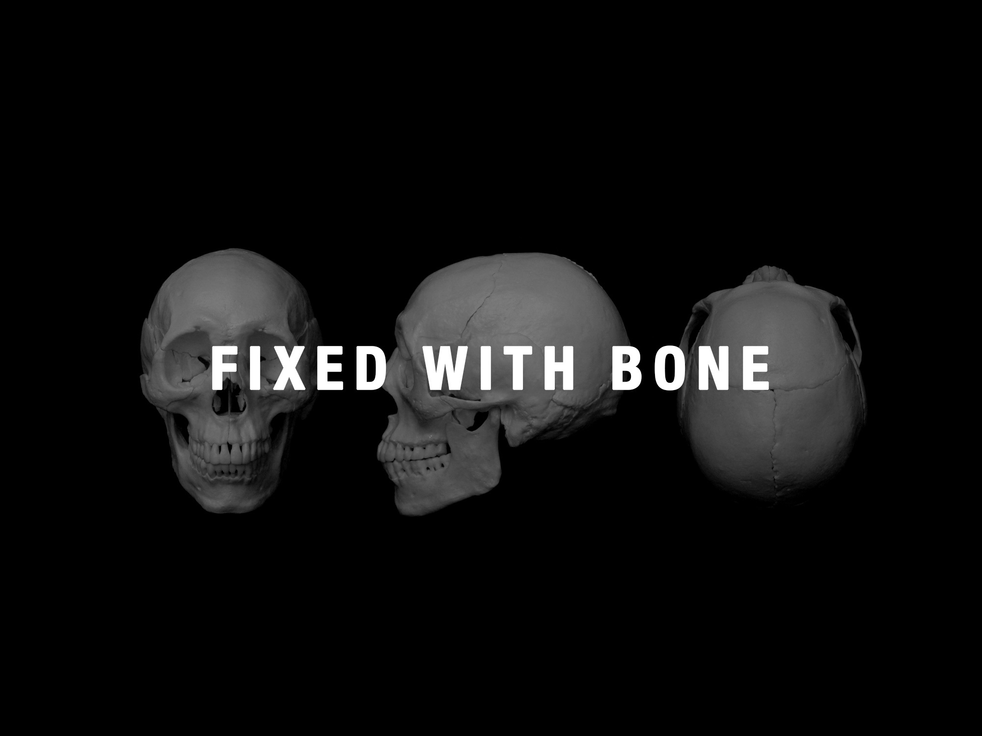 【THOUGHT】FIXED WITH BONE / 骨格で掛ける眼鏡