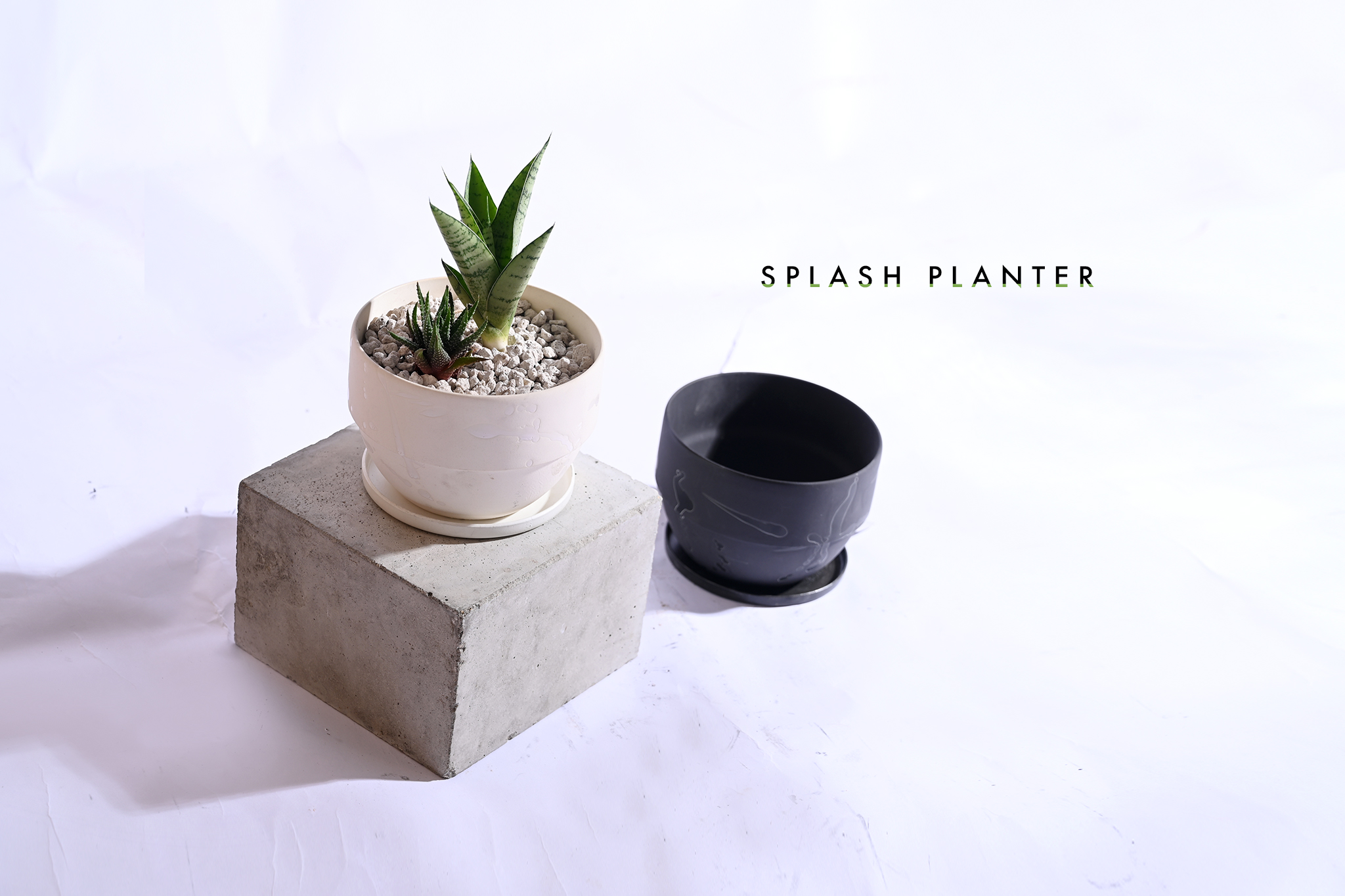 質感で遊ぶ、SPLASH PLANTER