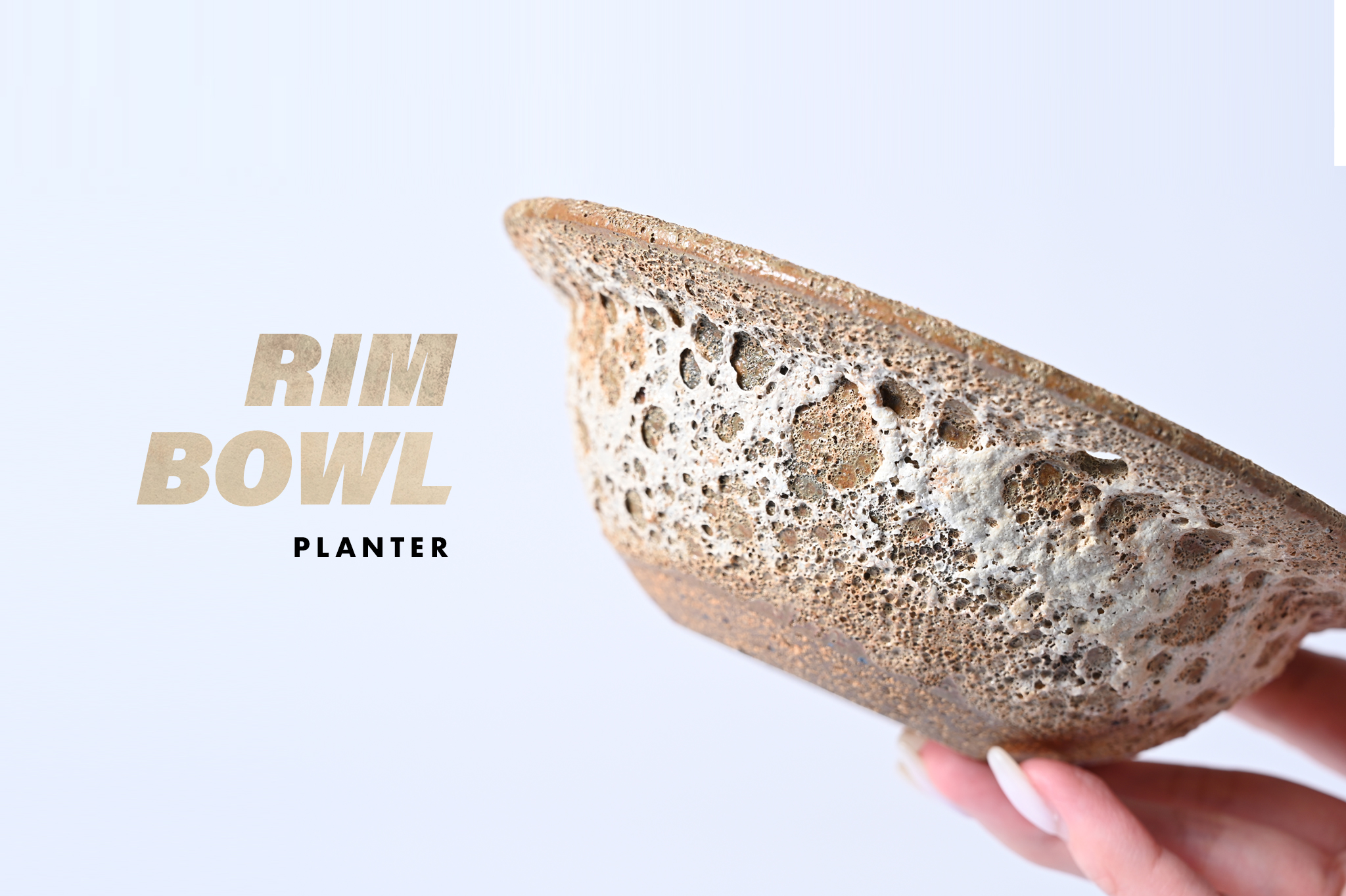 まるで空飛ぶUFO? RIM BOWL PLANTER