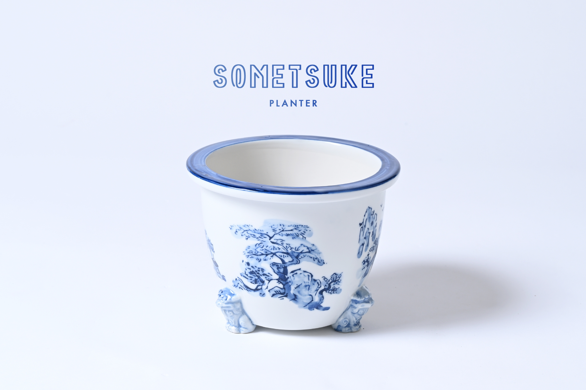 青の濃淡が美しいSOMETSUKE PLANTER