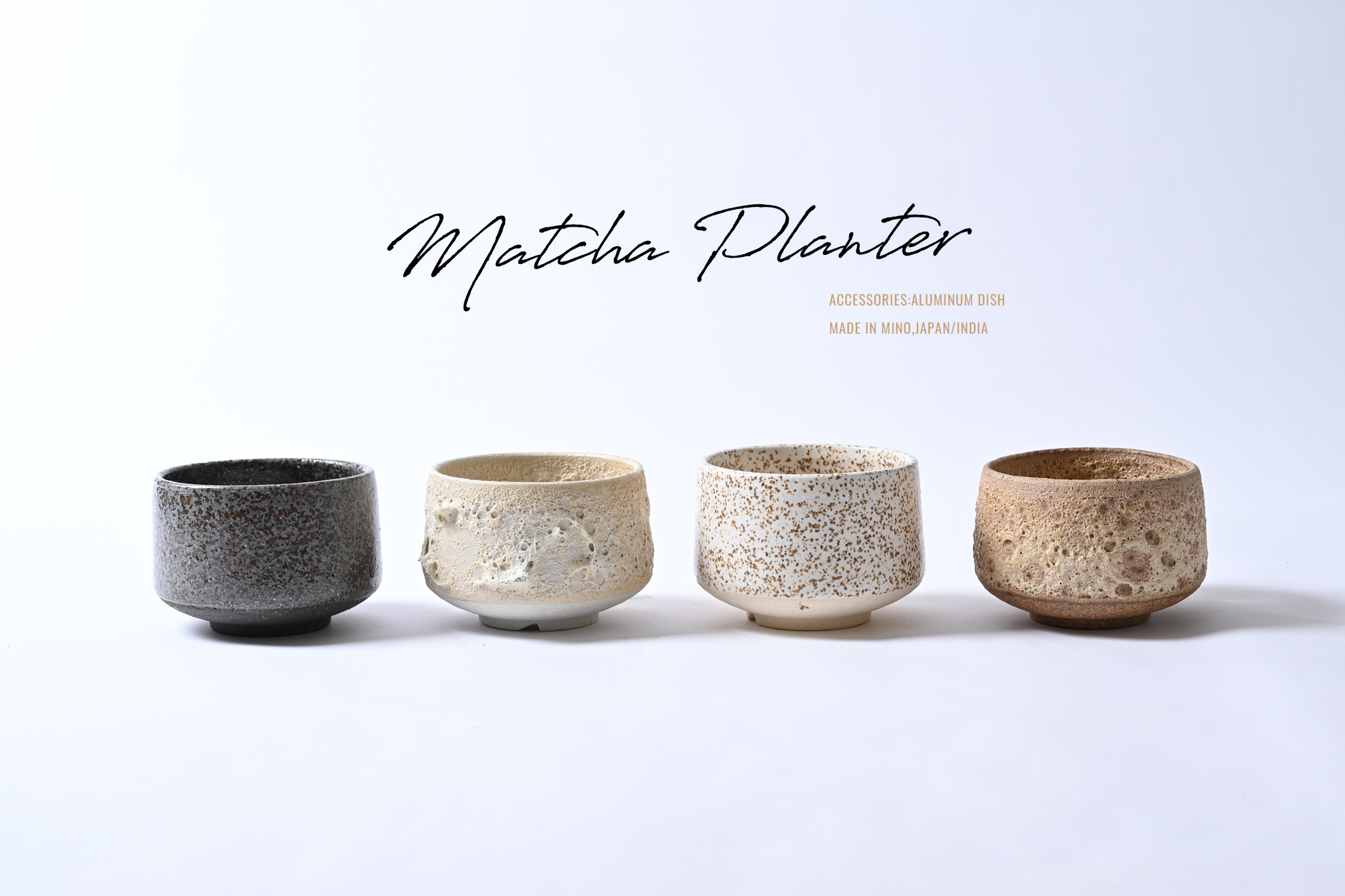 抹茶碗がプランターに生まれ変わりました！MATCHA PLANTER