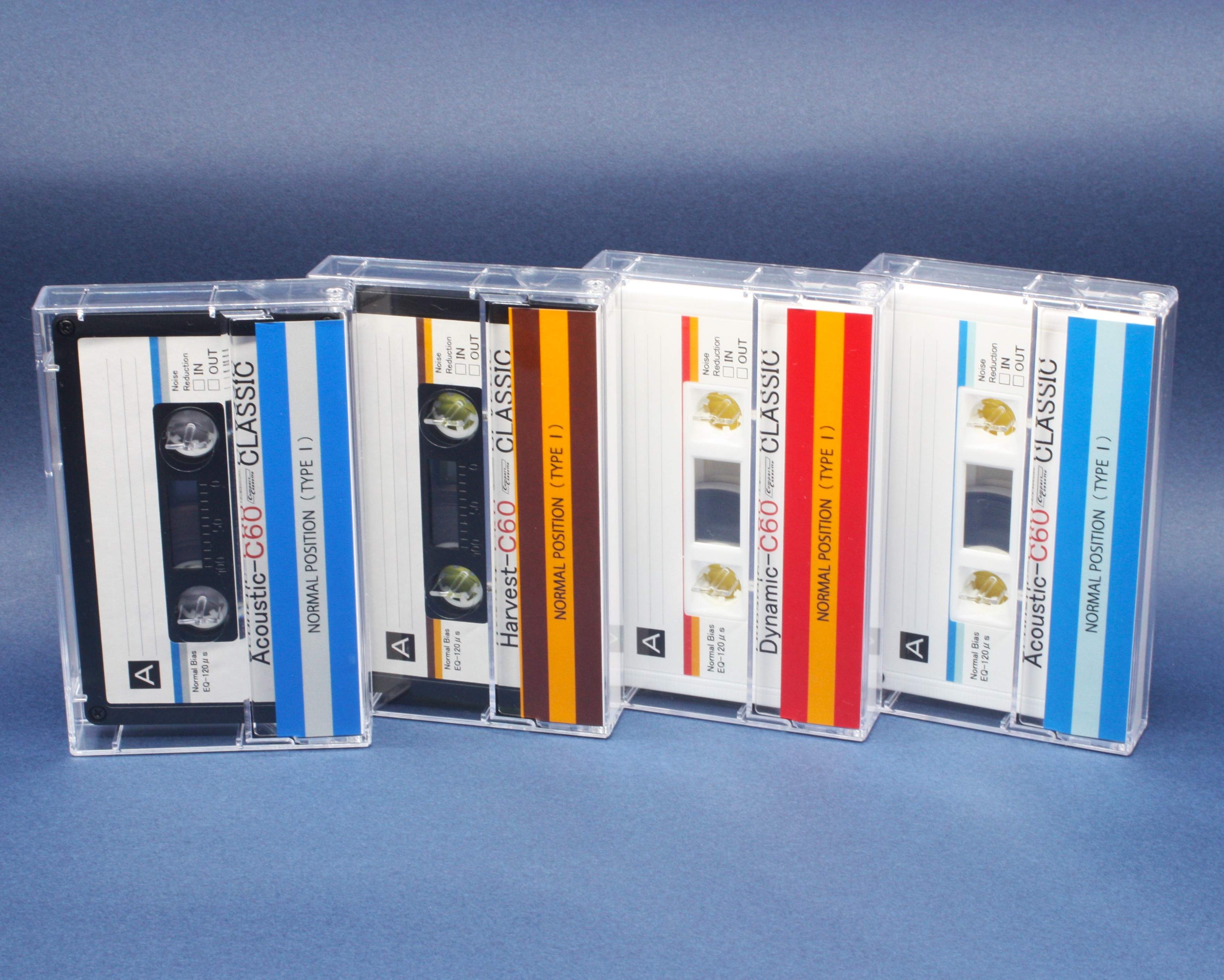 改めてご紹介:4本組・ストライプデザインカセット・アソート