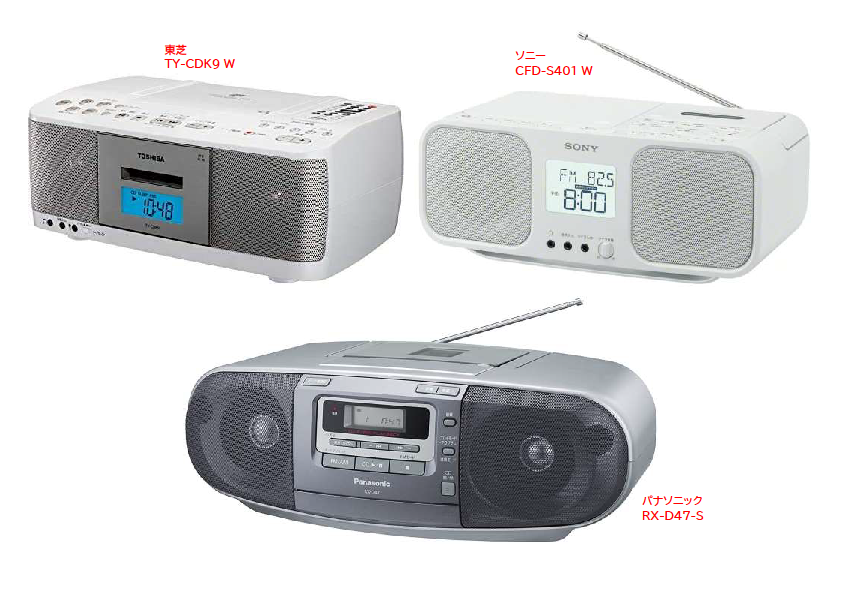 CDラジカセ（新品）の入荷