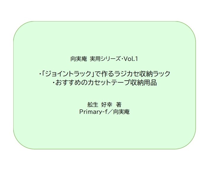 デジタルコンテンツ販売開始「PDF版・向実庵 実用シリーズ・Vol.1」