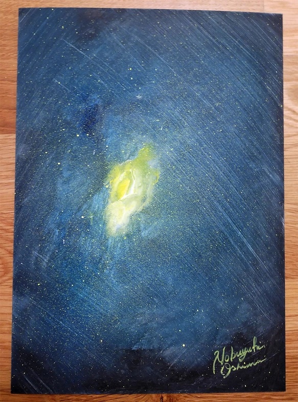 絵画★原画（1点限り）『シリウス（Sirius）』（アクリル水彩画 2021年10月25日製作）