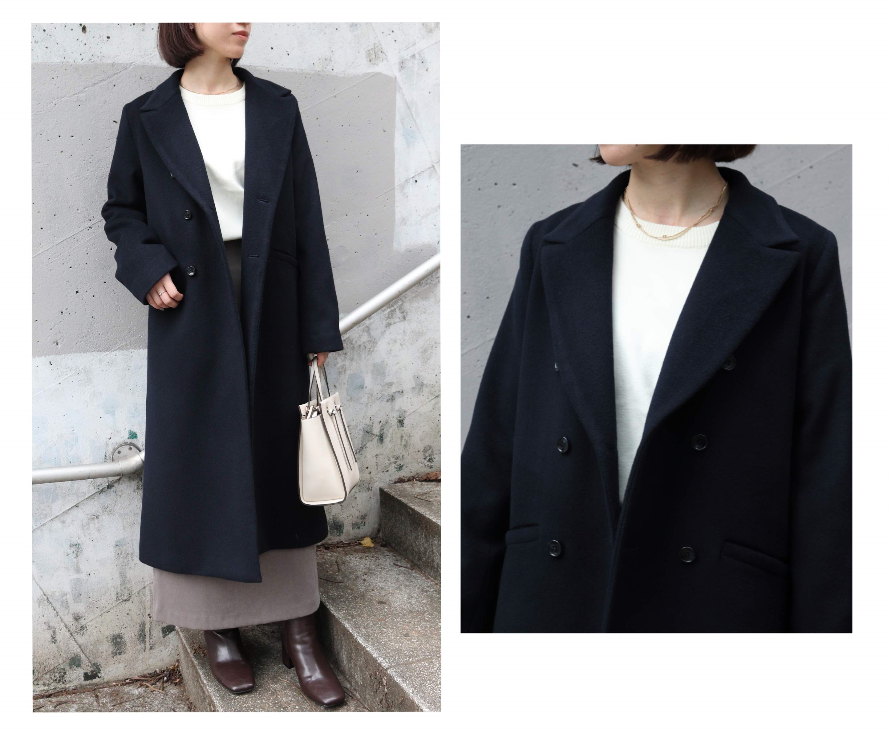 アウター×ワンピース ご紹介 - 3/4 three quarter アウター×ワンピース ご紹介 - 3/4 three quarter