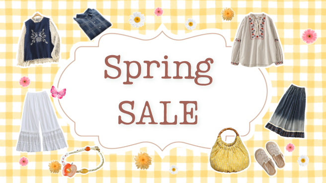 ゴールデンウィーク限定の Spring SALE を開催中です。