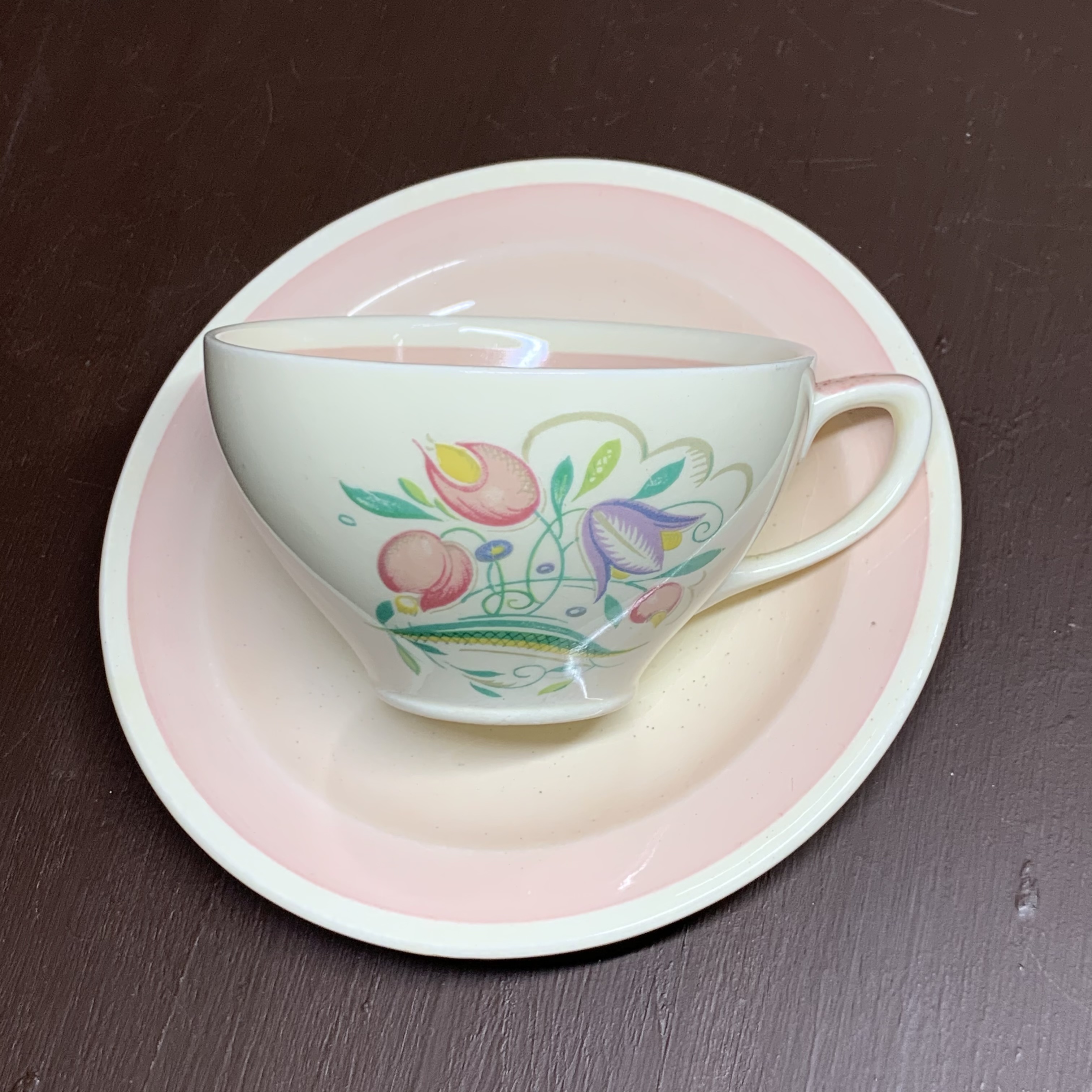 ドレスデンのカップ＆ソーサー(ピンク)が入荷しました！