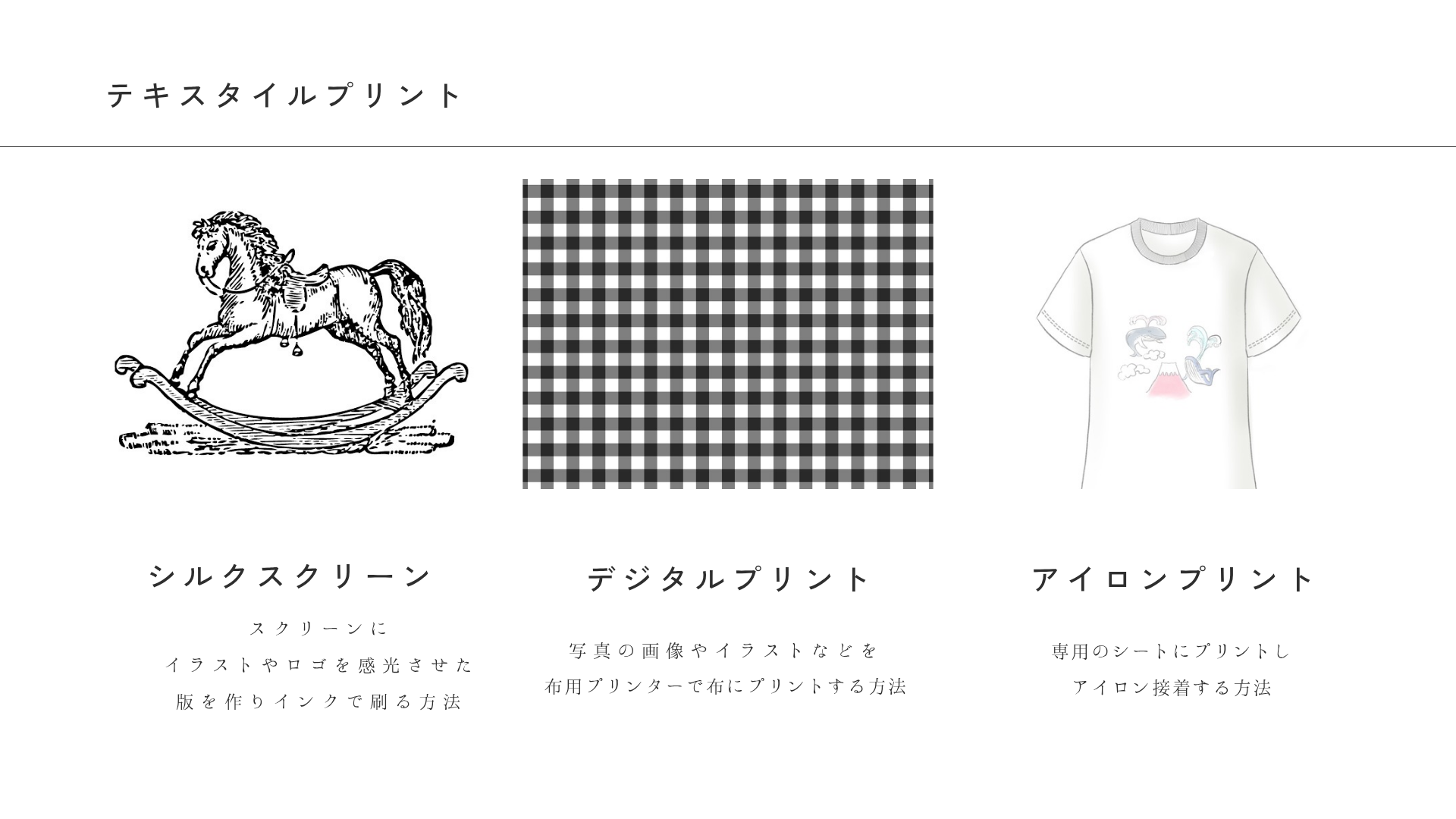 個別コンサル授業 「テキスタイルプリント」