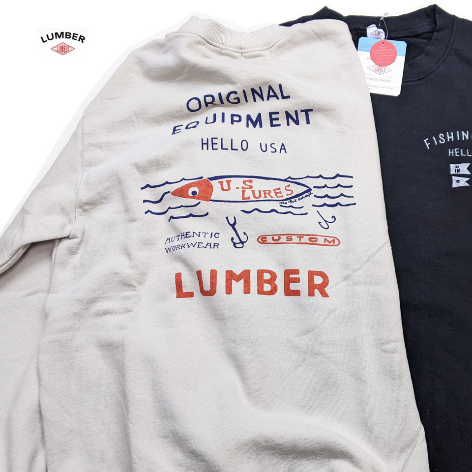 LUMBER 裏パイルの長袖スウェットが入荷しました