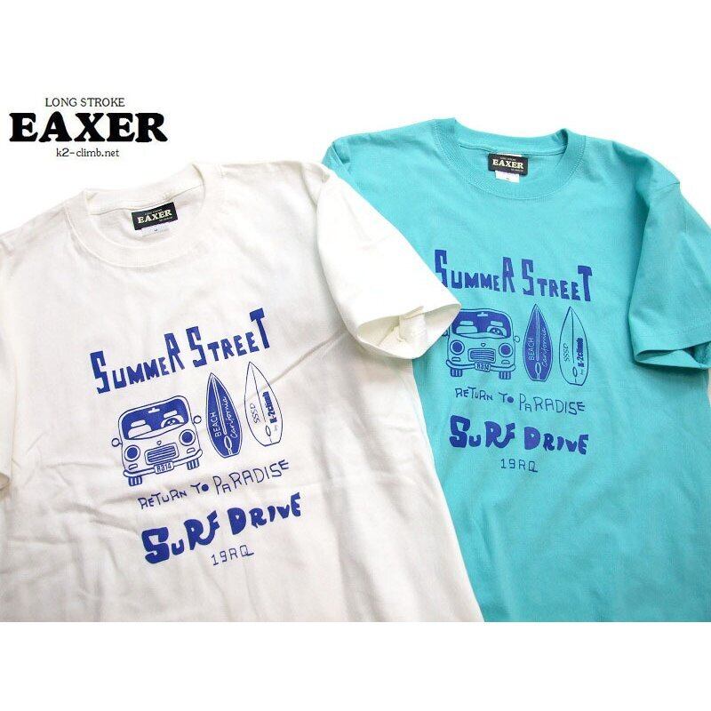 夏らしいデザインのサーフTシャツ EAXER サマーストリート