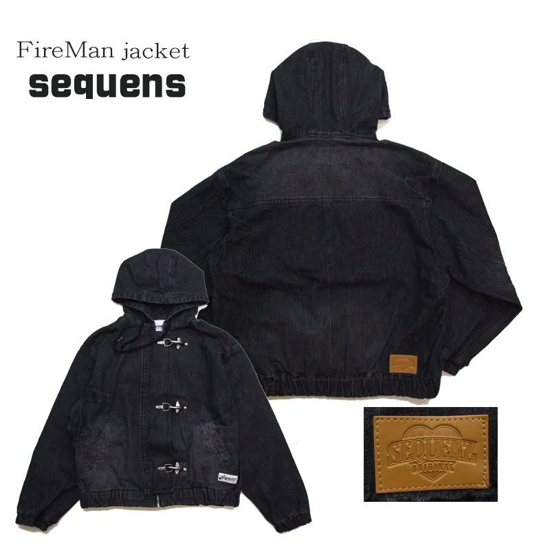 消防服金具がカッコイイ ジップパーカー