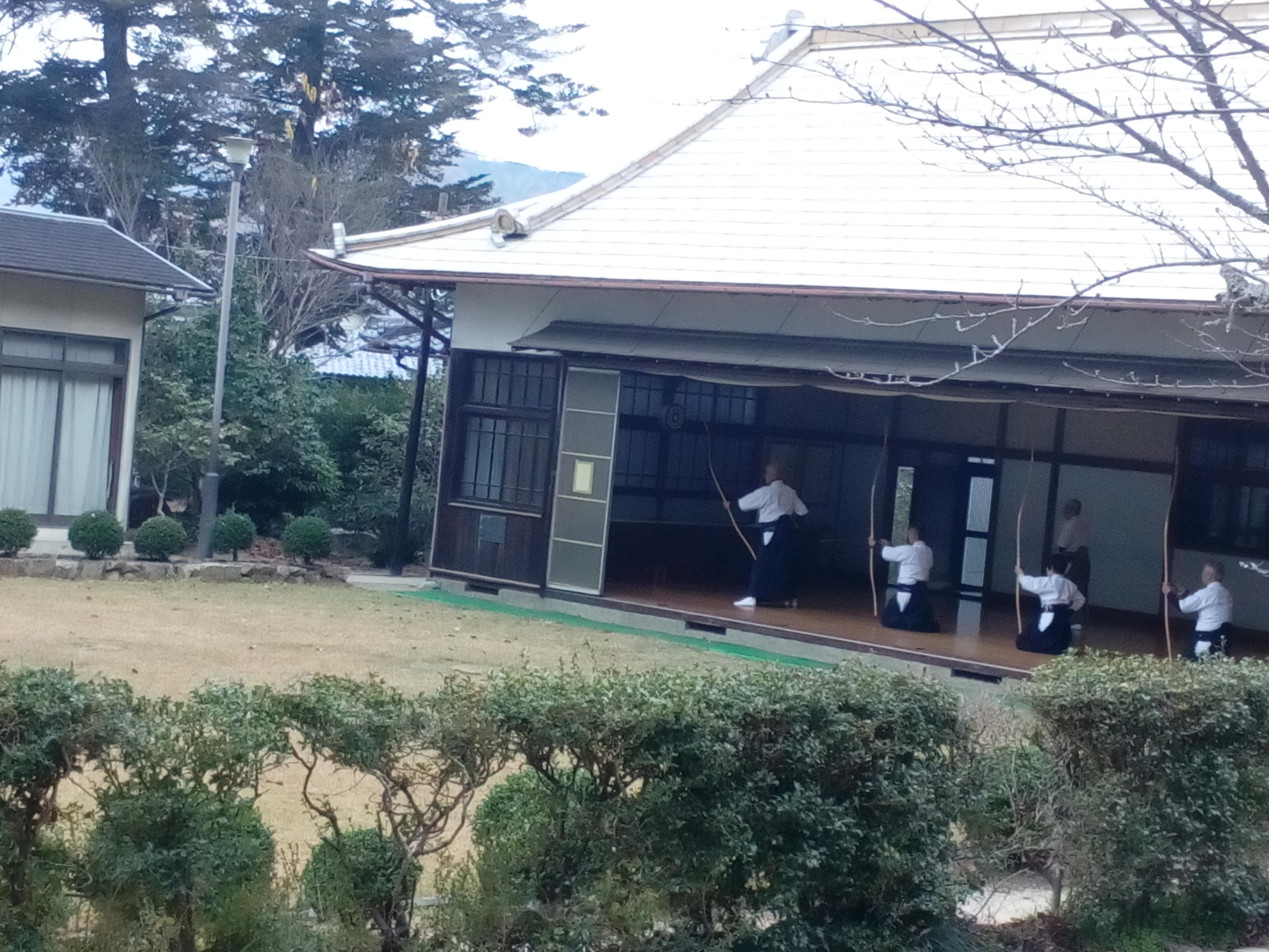 岡山の神社　吉備津神社　弓道場があるんです