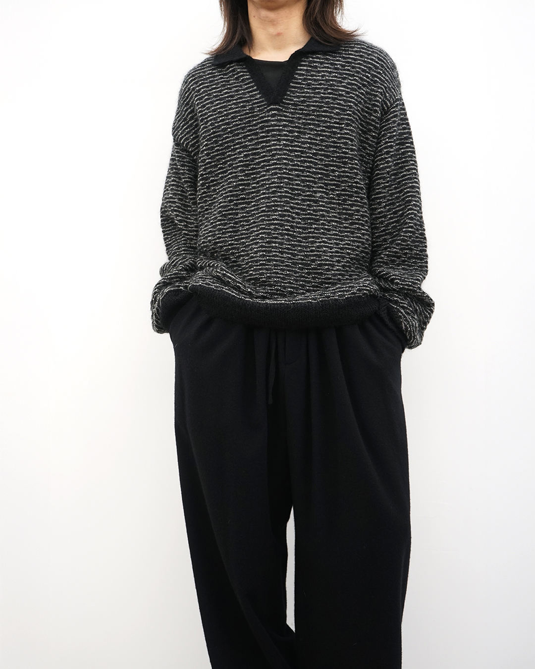 【Blanc YM(ブランワイエム)】モヘアで1枚の季節が来ました。