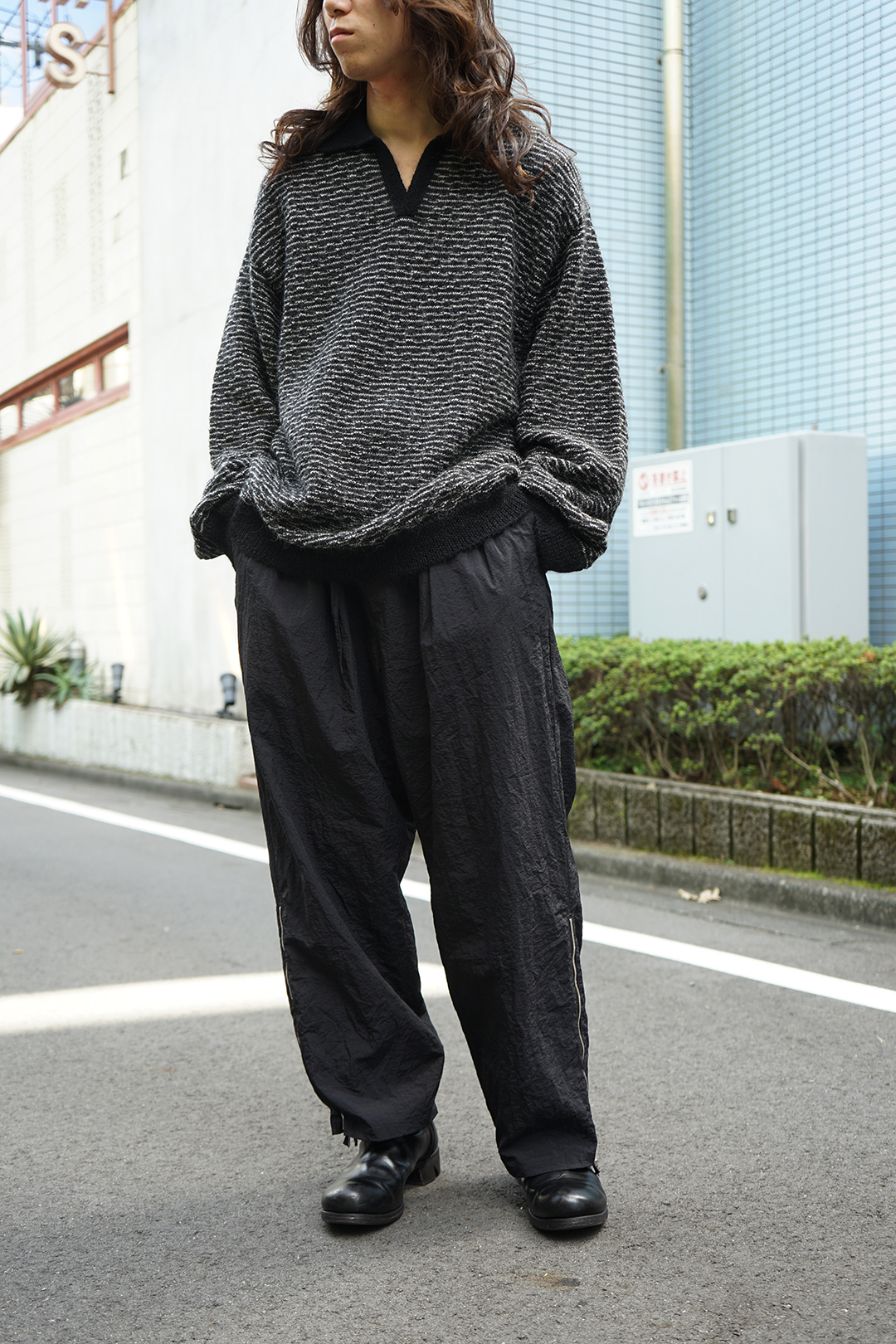 ＜新入荷＞【Blanc YM（ブランワイエム）】定番のスキッパーと新鮮なクリスピーナイロン