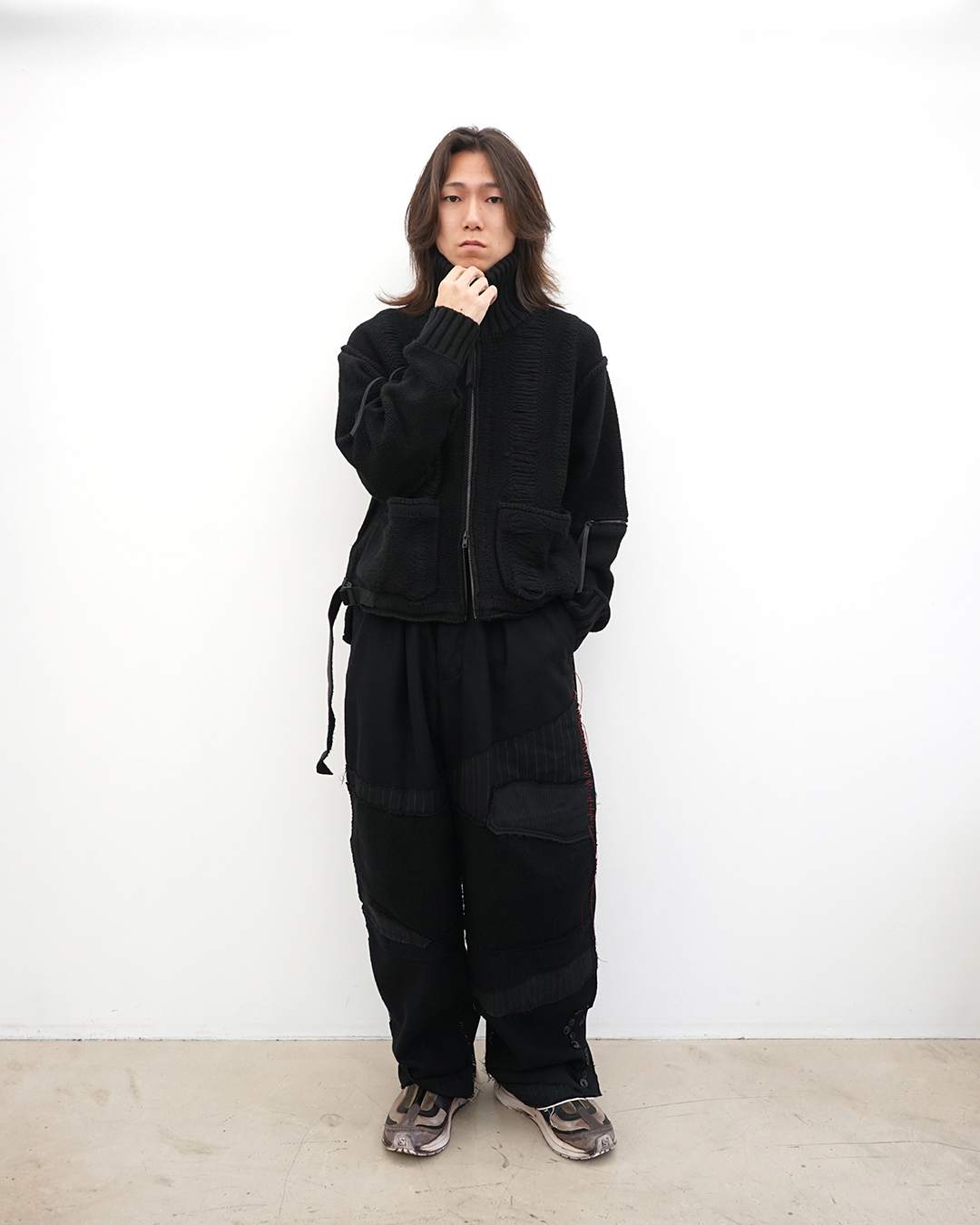 【D.hygen(ディーハイゲン)】理想的な丈のジップアップカーディガン